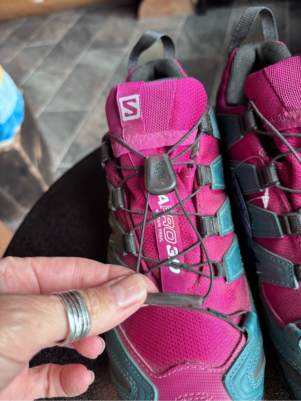 Salomon XA Pro 3D CS WP W Womens 8.5 Waterproof Trail Shoes NWT L36678300 - Picture 6 of 10